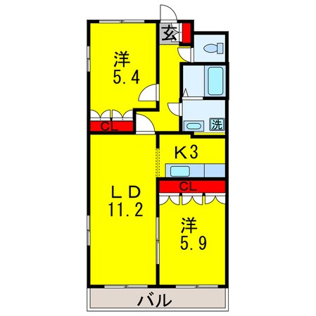 五井駅 バス9分  松ヶ島下車：停歩5分 2階の物件間取画像